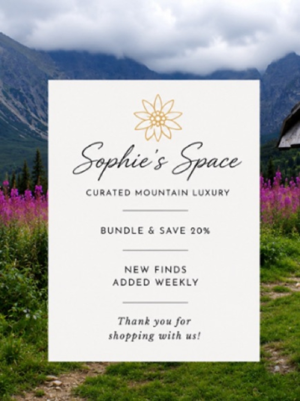 Mountain Luxury & Adventure Boutique | Welcome to Sophie's Space